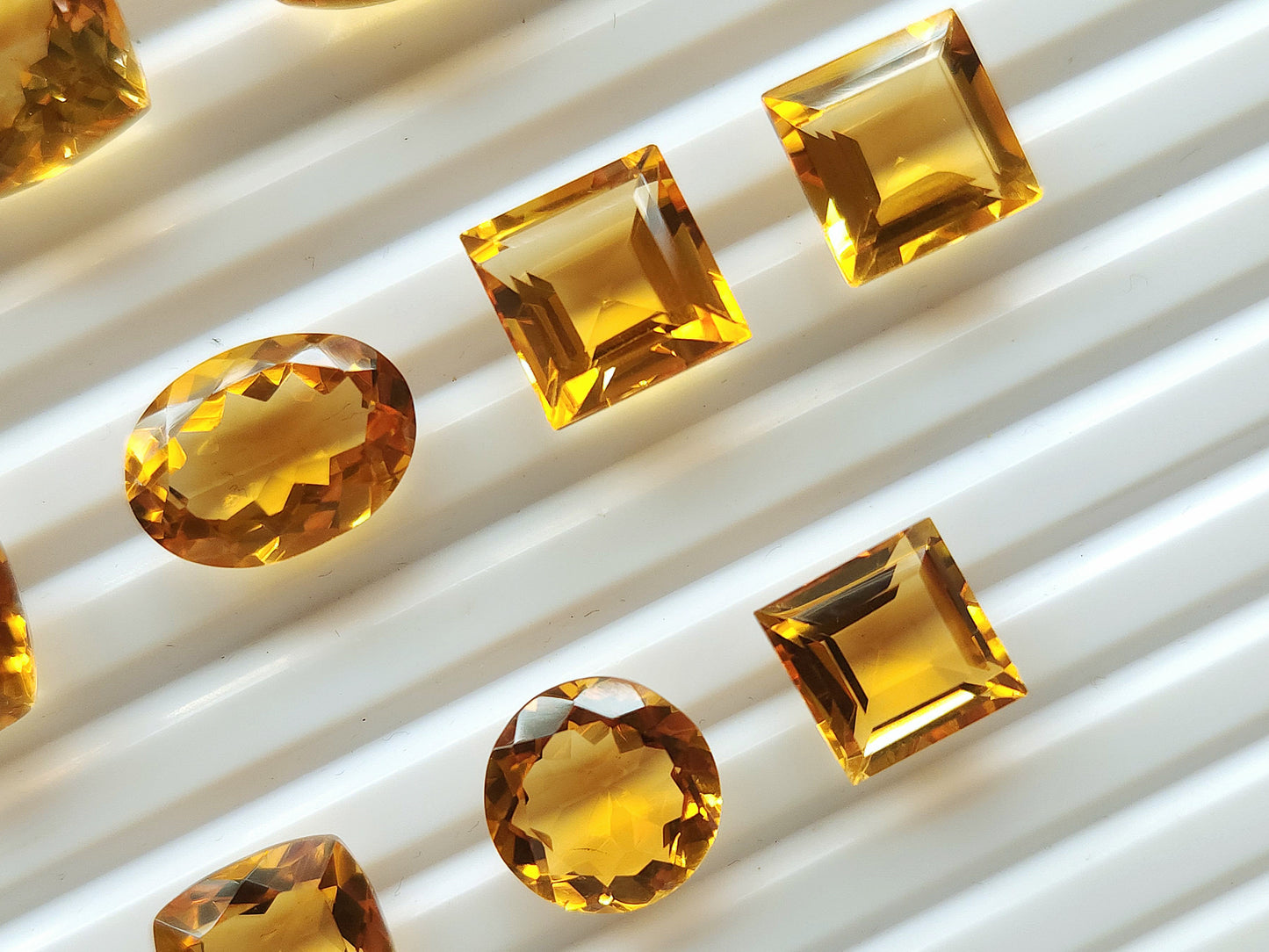 Natural Citrine(Golden)  Loose Cut Stone Gemstone Lot