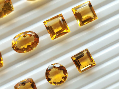 Natural Citrine(Golden)  Loose Cut Stone Gemstone Lot
