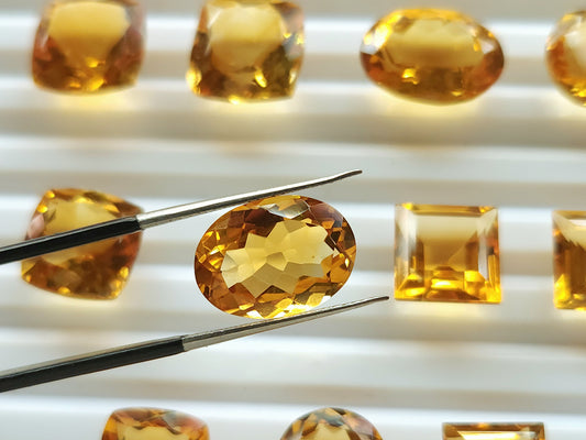 Natural Citrine(Golden)  Loose Cut Stone Gemstone Lot
