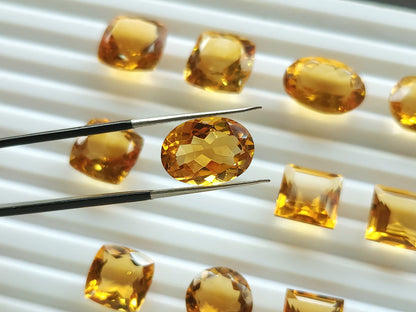 Natural Citrine(Golden)  Loose Cut Stone Gemstone Lot