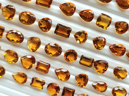 AAA Finest Quality Natural Citrine (Madeira Shade) Cut stone | Loose Gemstone