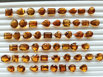 AAA Finest Quality Natural Citrine (Madeira Shade) Cut stone | Loose Gemstone