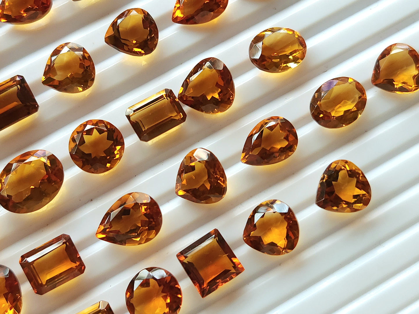 AAA Finest Quality Natural Citrine (Madeira Shade) Cut stone | Loose Gemstone