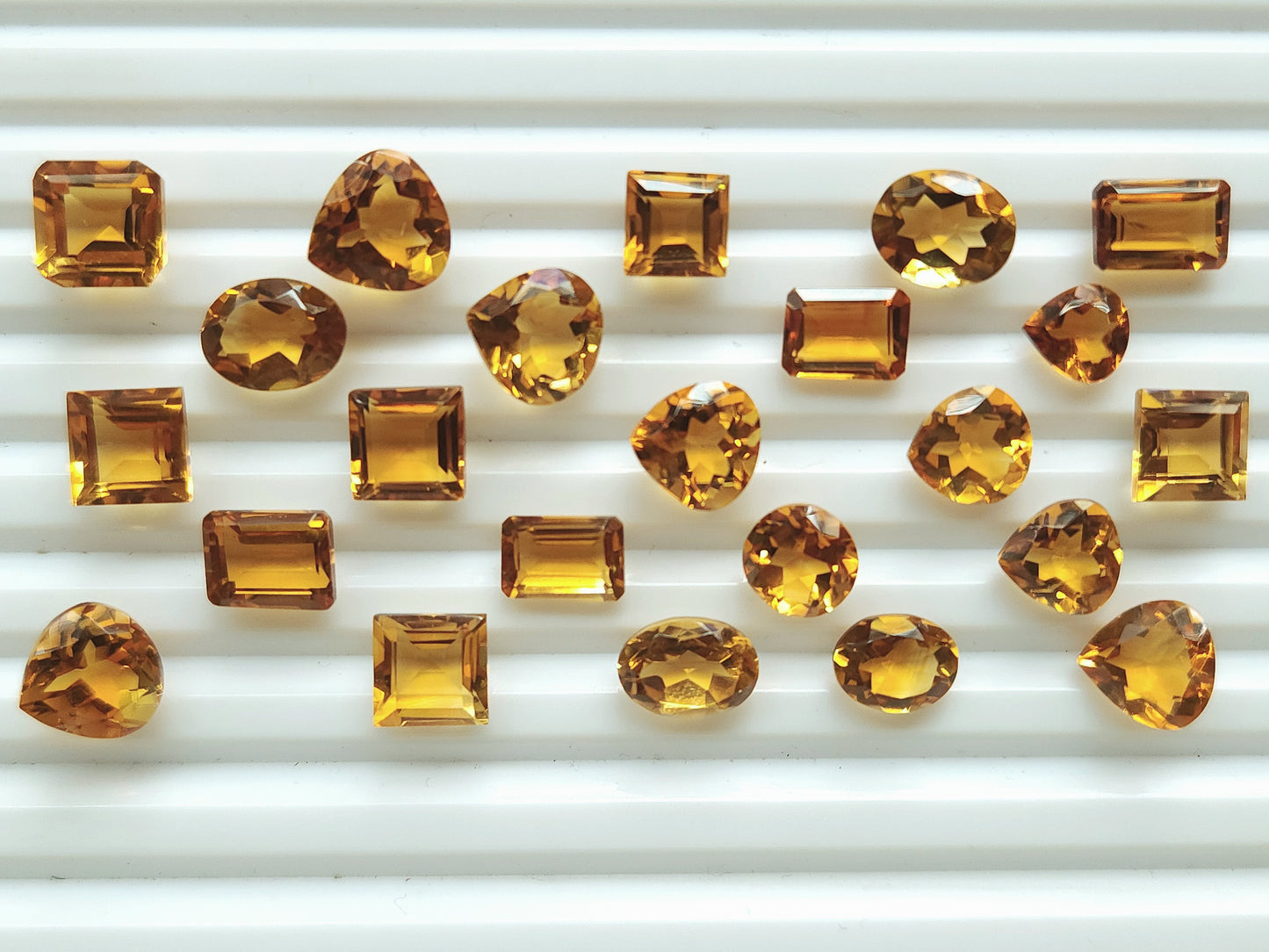 AAA Natural Brandy Citrine Loose Cut stone Gemstone Lot