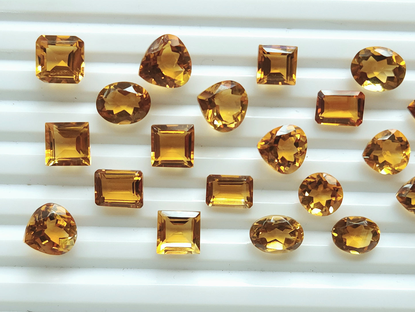 AAA Natural Brandy Citrine Loose Cut stone Gemstone Lot