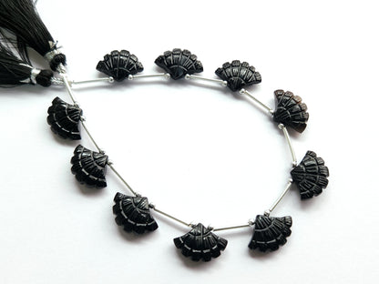 Black Onyx Fancy Carved Beads