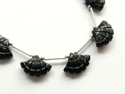 Black Onyx Fancy Carved Beads