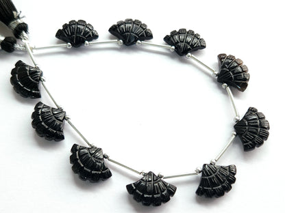 Black Onyx Fancy Carved Beads