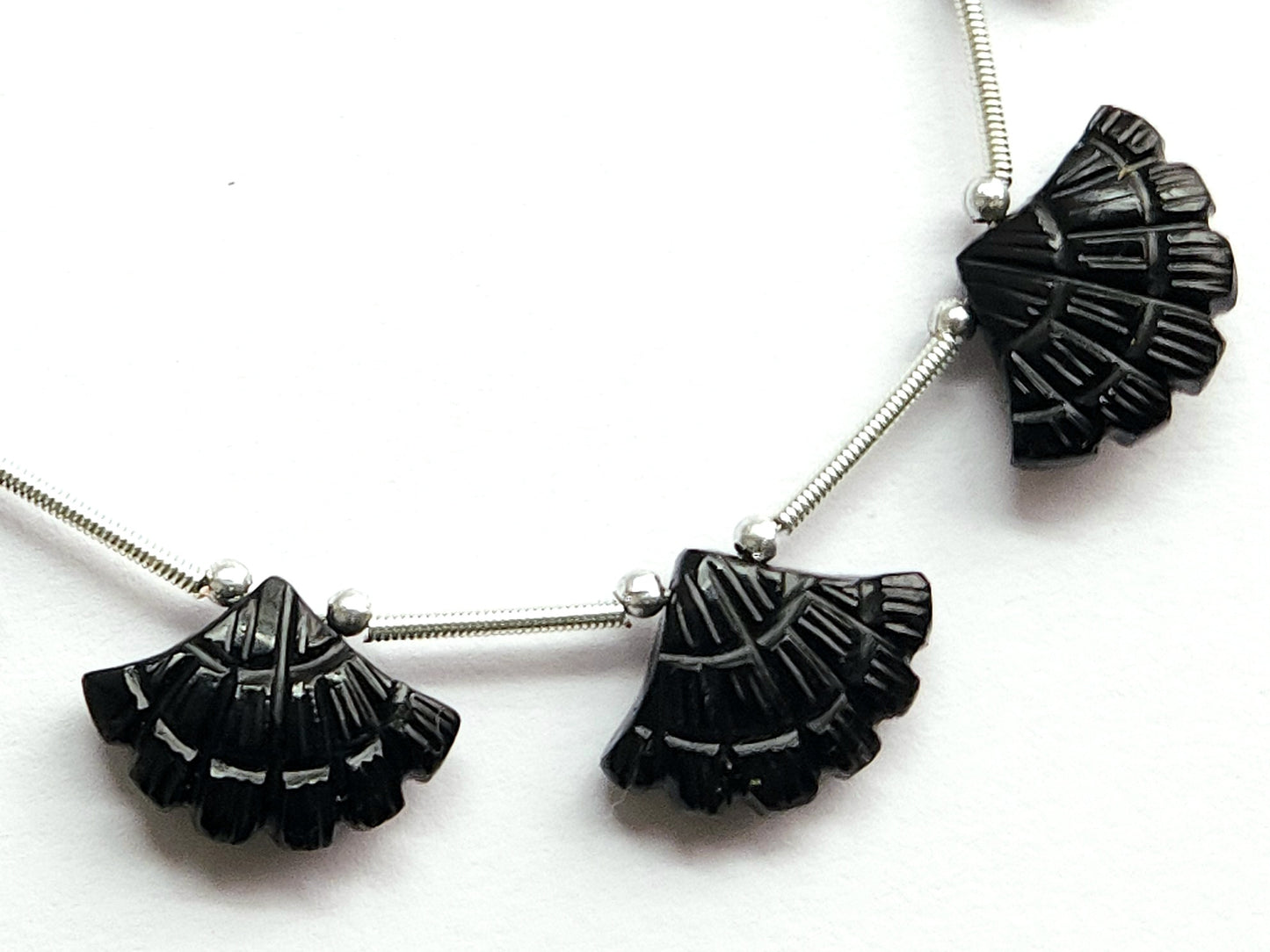Black Onyx Fancy Carved Beads