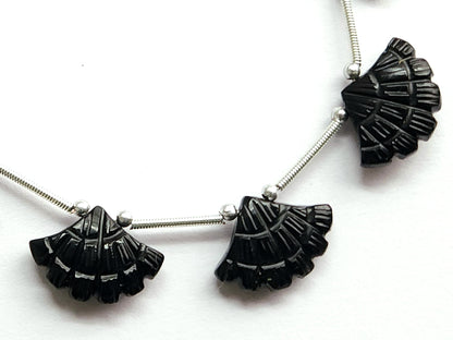 Black Onyx Fancy Carved Beads