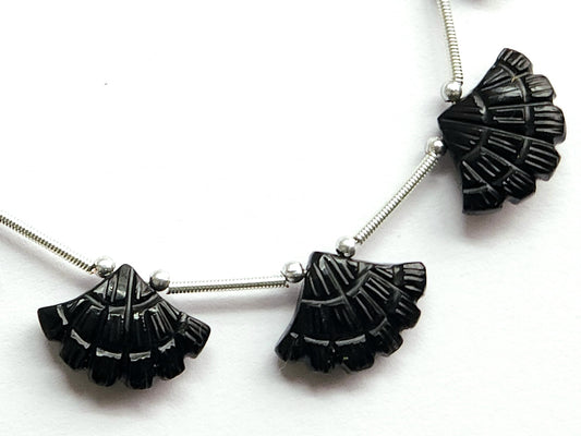 Black Onyx Fancy Carved Beads