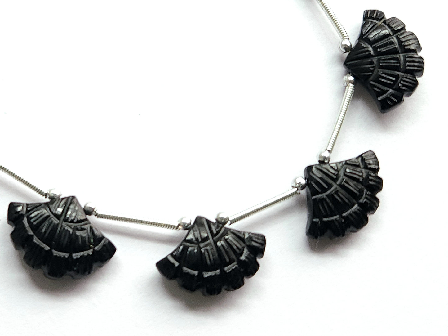 Black Onyx Fancy Carved Beads