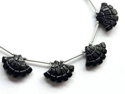 Black Onyx Fancy Carved Beads