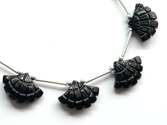 Black Onyx Fancy Carved Beads