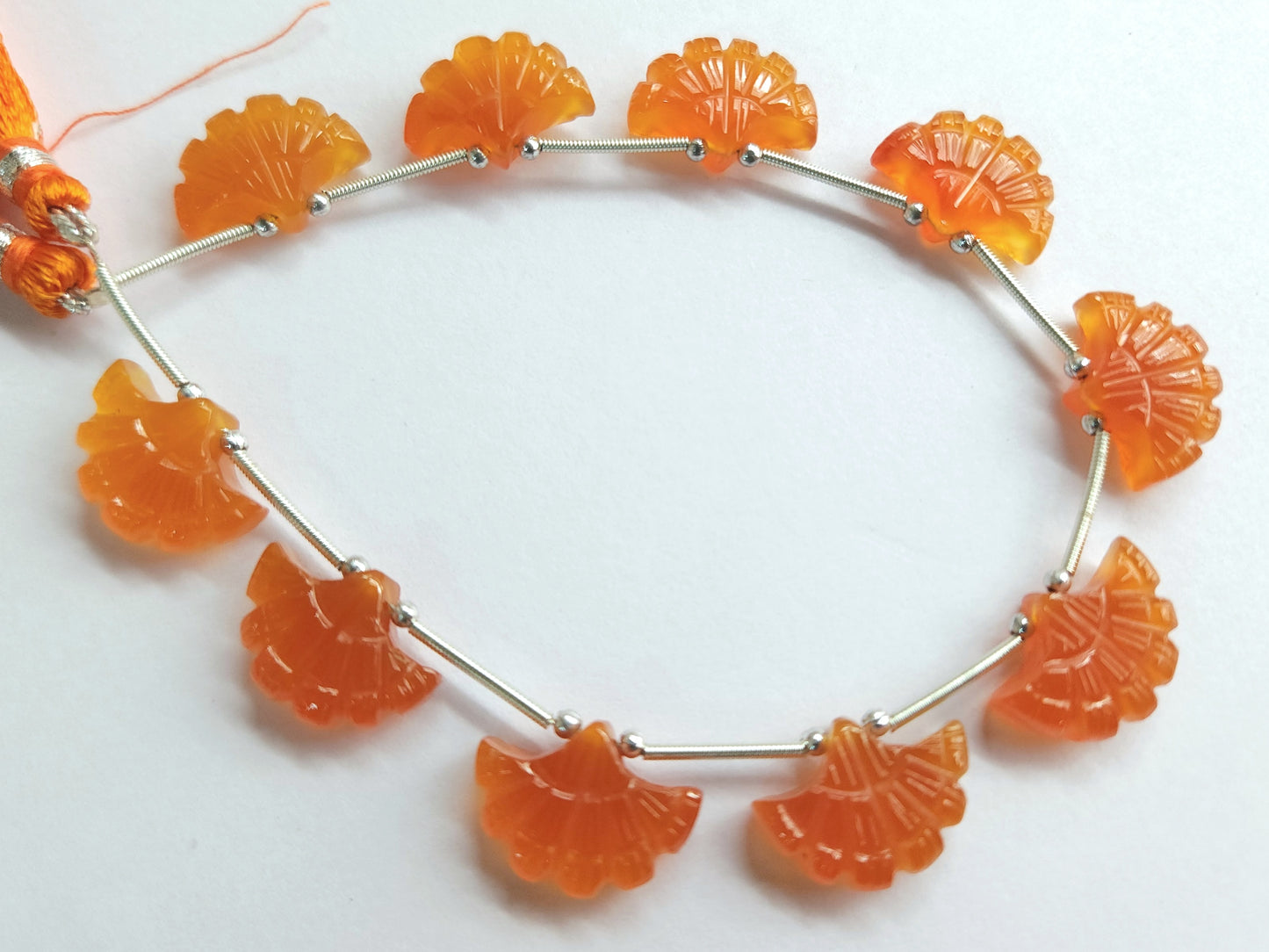 Natural Carnelian Fancy Carved Beads