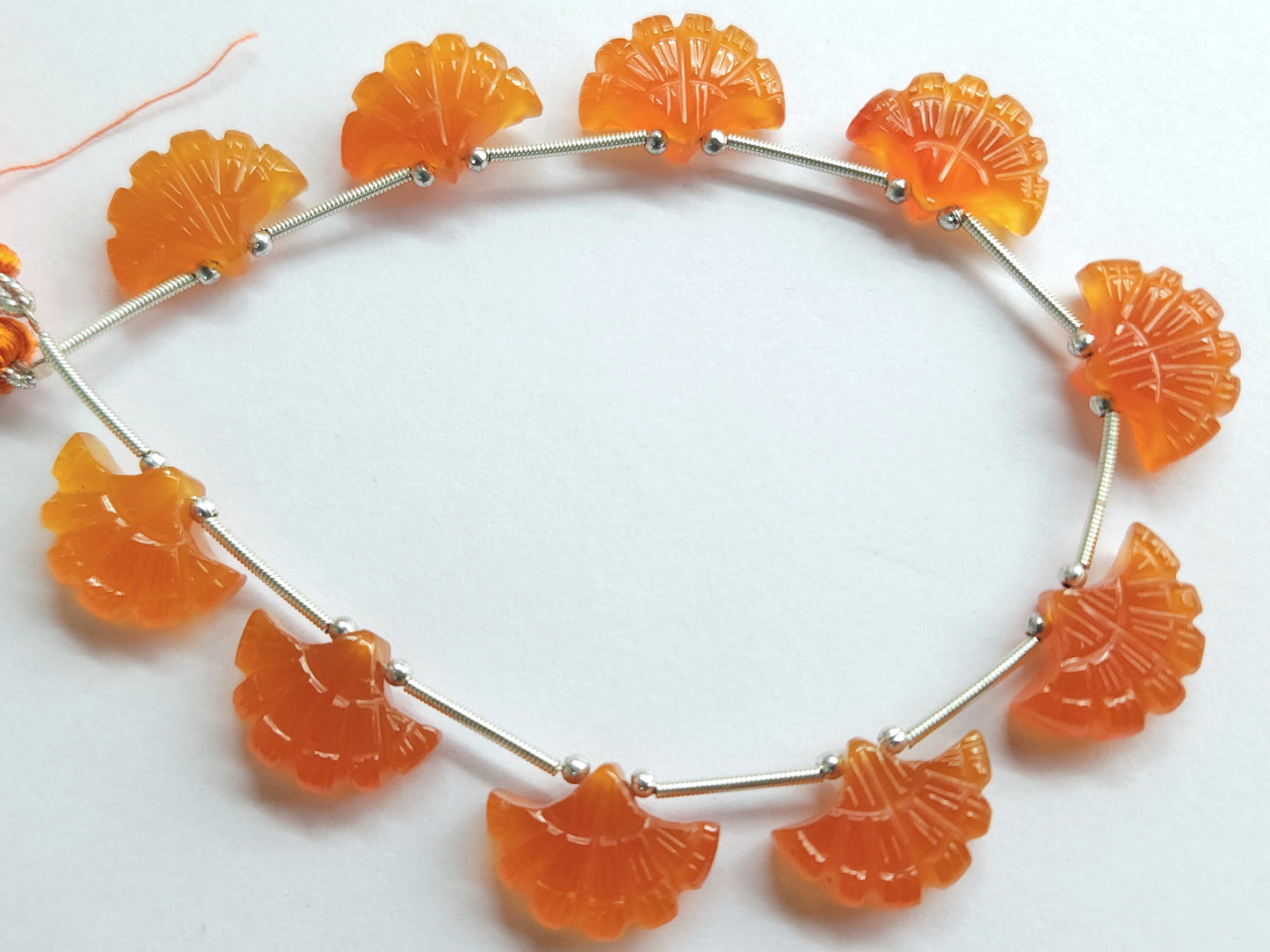 Natural Carnelian Fancy Carved Beads