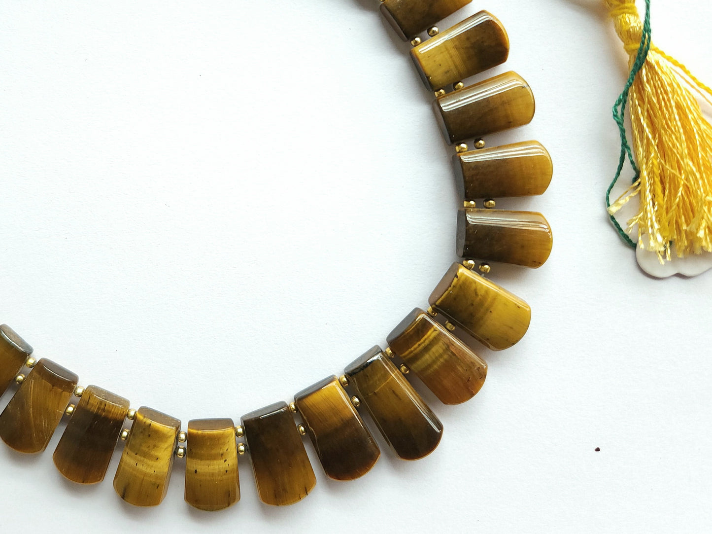 Natural Tiger's Eye Bib Necklace | Handmade Gemstone Cleopatra Choker