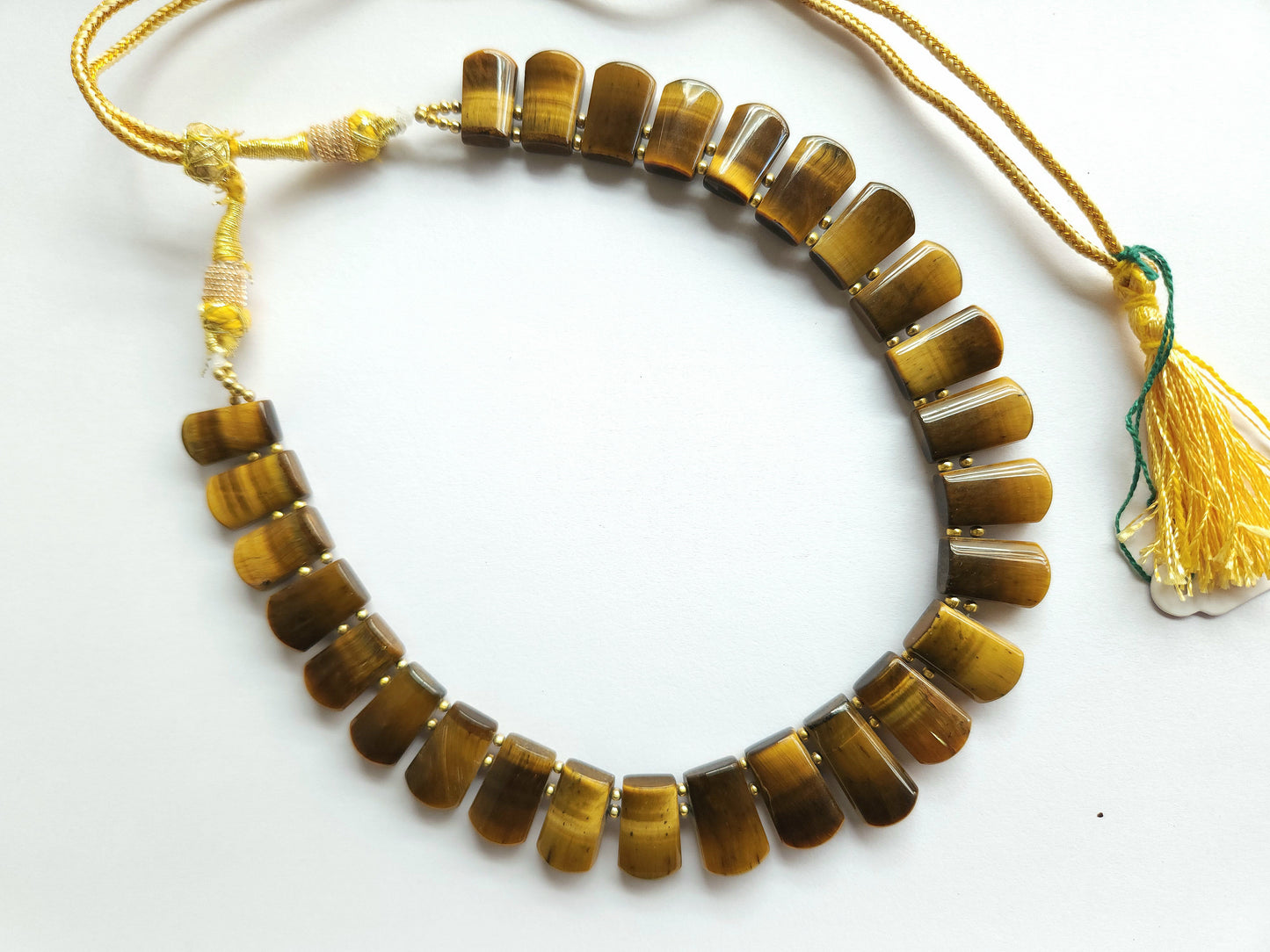Natural Tiger's Eye BIB Necklace | Choker Necklace
