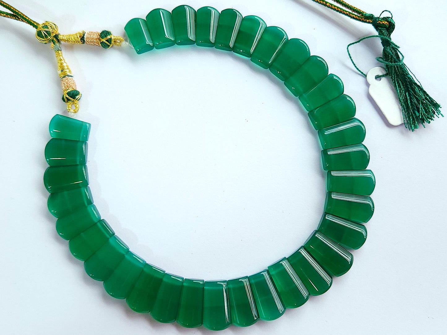 Natural Green Onyx Bib Necklace | Handmade Gemstone Cleopatra Choker