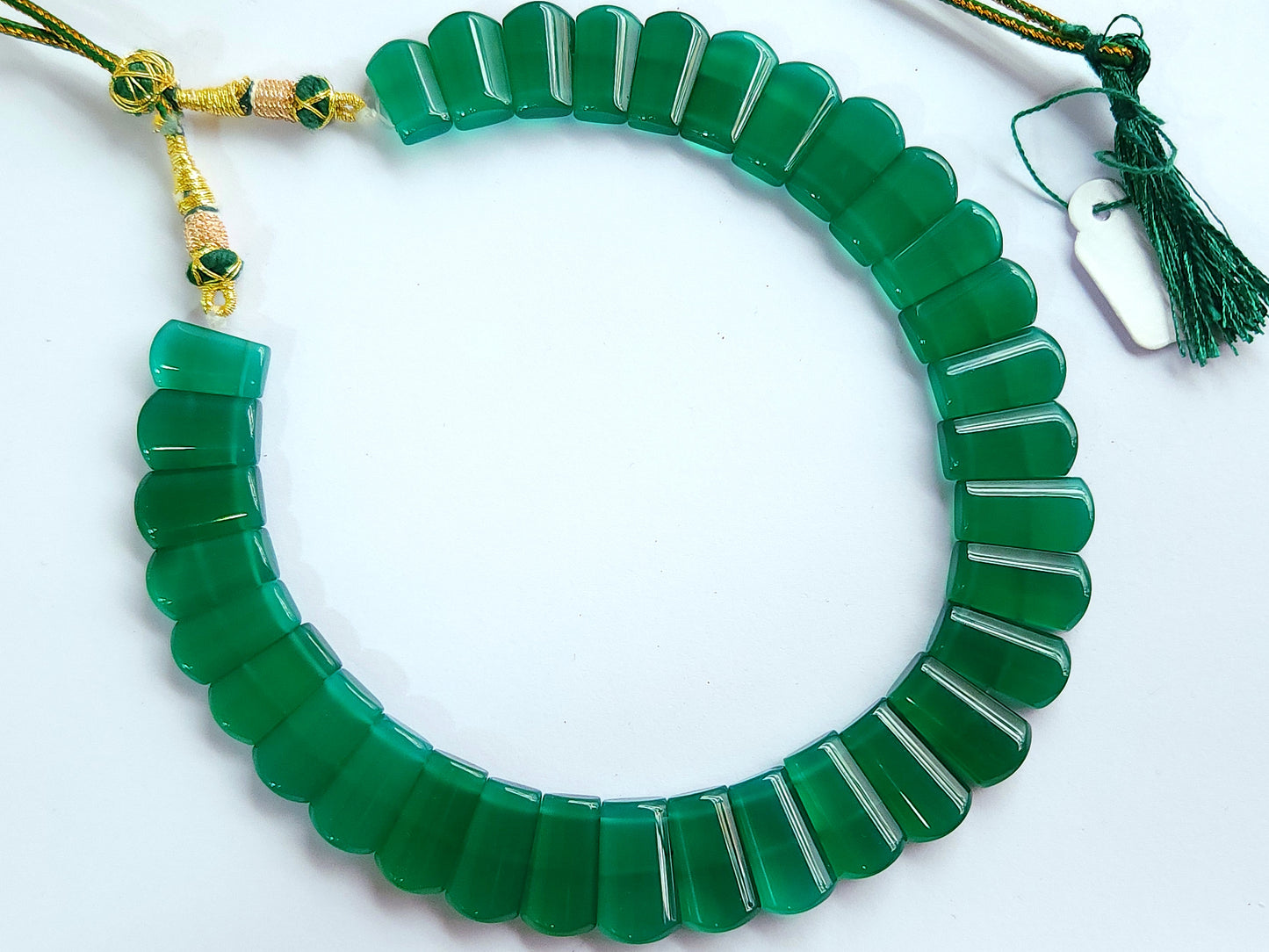 Natural Green Onyx Bib Necklace | Handmade Gemstone Cleopatra Choker