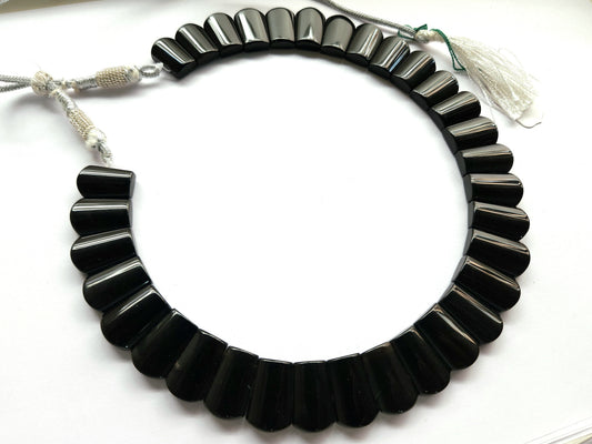 Natural Black Onyx BIB Necklace | Choker Necklace