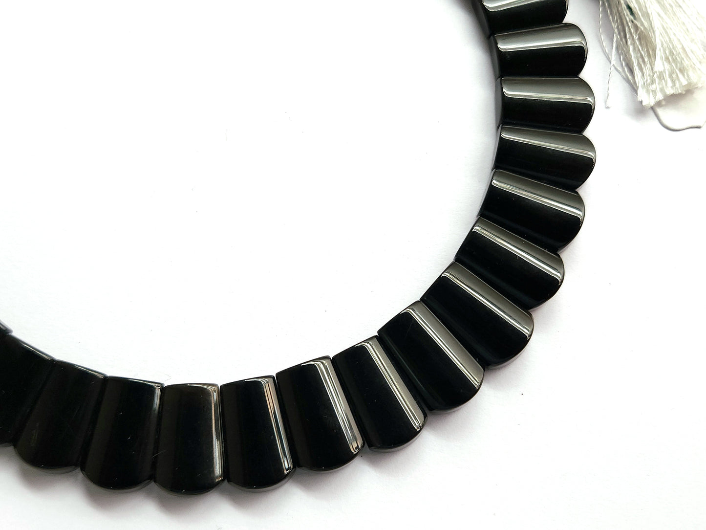 Natural Black Onyx Bib Necklace | Handmade Gemstone Cleopatra Choker