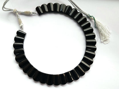 Natural Black Onyx Bib Necklace | Handmade Gemstone Cleopatra Choker