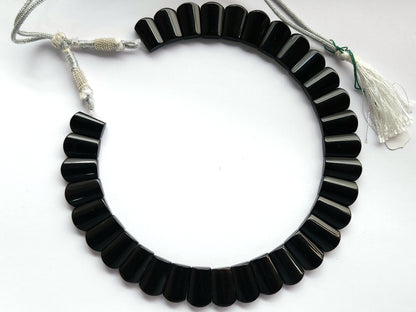 Natural Black Onyx Bib Necklace | Handmade Gemstone Cleopatra Choker