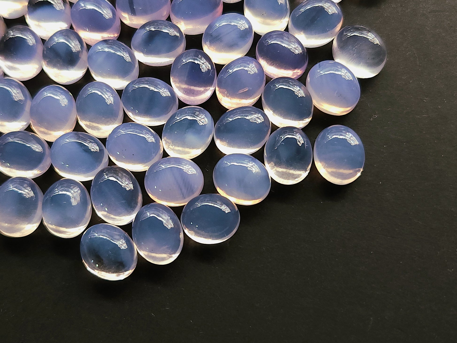 AAA Natural Lavender Quartz Oval Shape Cabochon For Earrings & More

