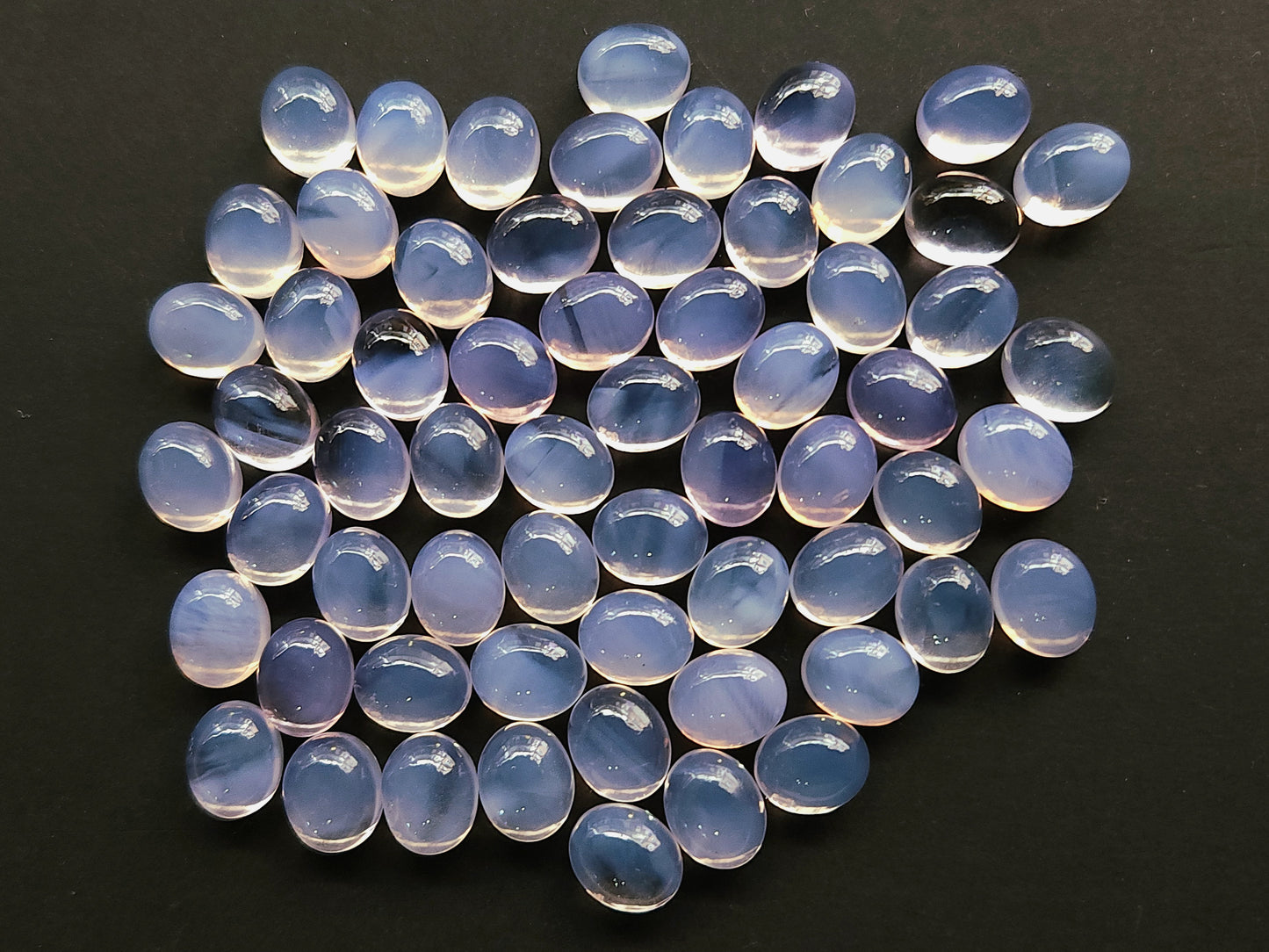 AAA Natural Lavender Quartz Oval Shape Cabochon Pair 8.5x10.5MM