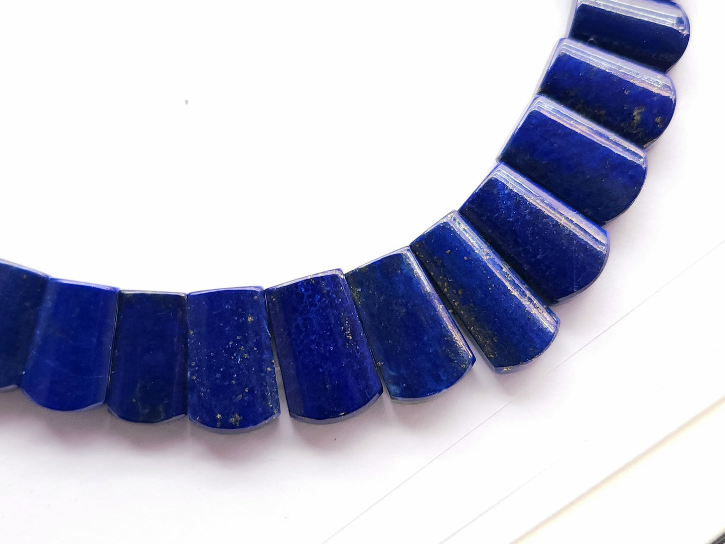 Natural Lapis Lazuli Bib Necklace | Handmade Gemstone Cleopatra Choker