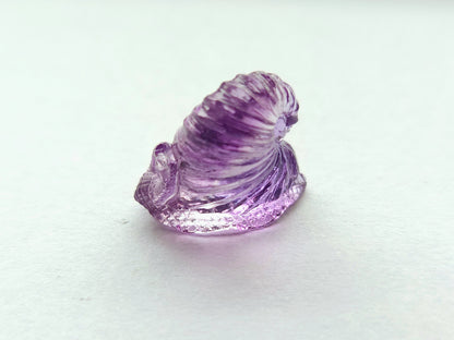 Natural Amethyst Carved Animal Figurine - Snail