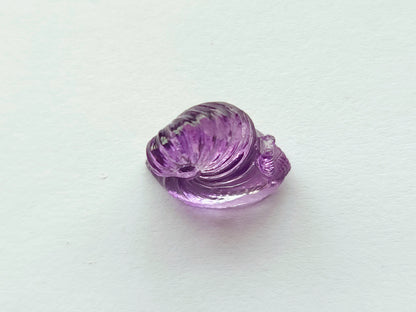 Natural Amethyst Carved Animal Figurine - Snail