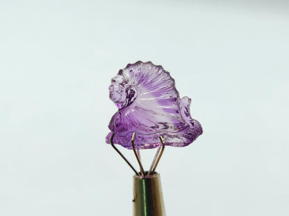 Natural Amethyst Carved Animal Figurine - Snail