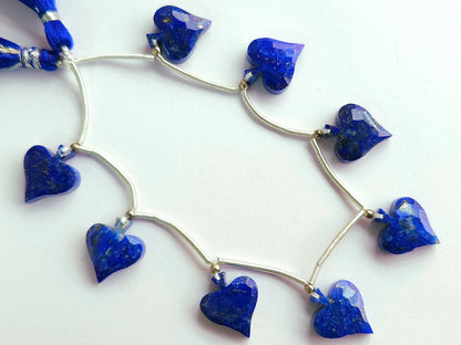 Natural Lapis Lazuli Faceted Spade Beads | Lapis Lazuli Rose Cut Spades