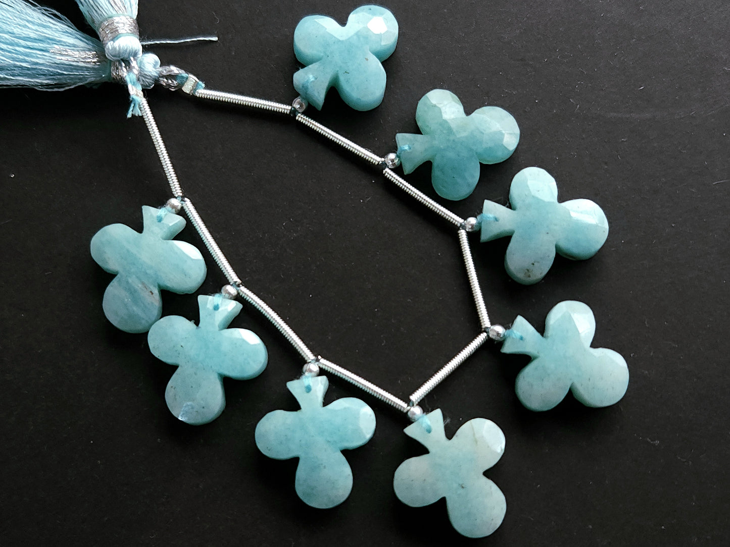 Natural Amazonite Faceted Clubs Beads | Amazonite Rose Cut Club Gemstone