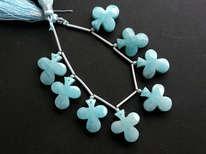 Natural Amazonite Faceted Clubs Beads | Amazonite Rose Cut Club Gemstone 