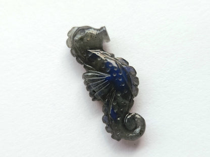 Natural Labradorite Carved Sea Horse Gemstone | Fish Carvings