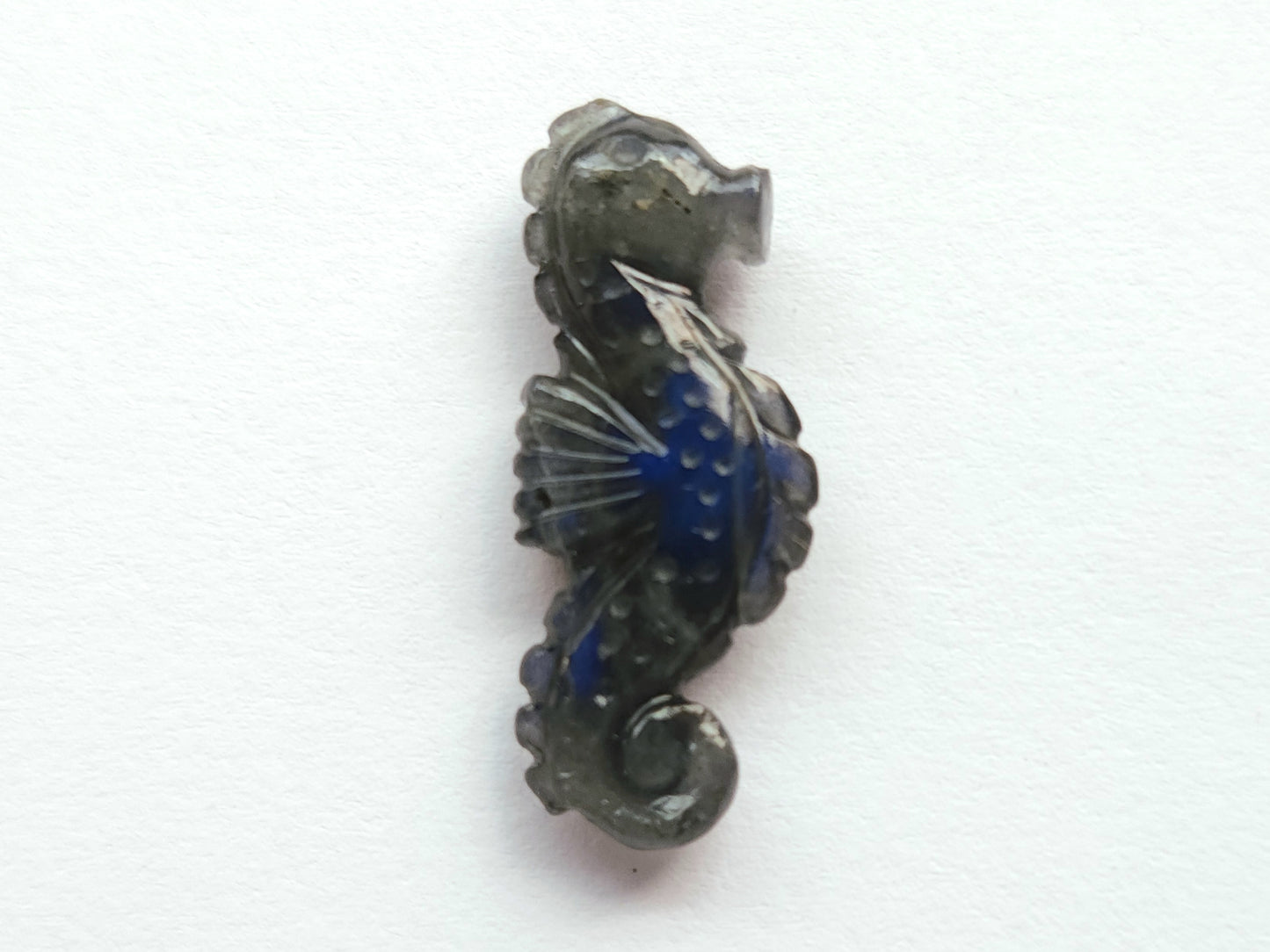 Natural Labradorite Carved Sea Horse Gemstone | Fish Carvings