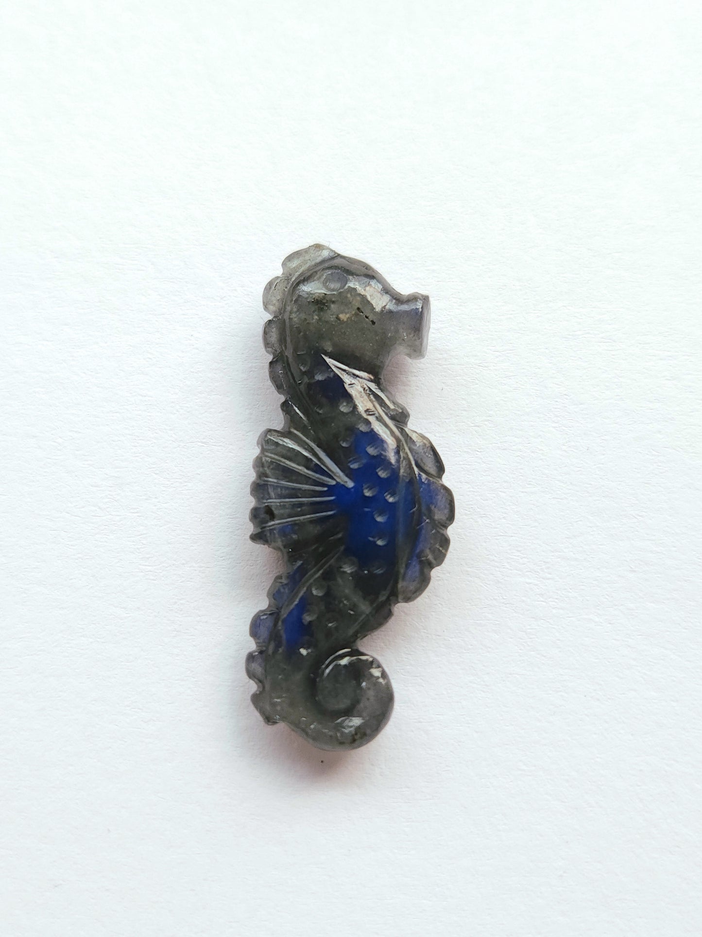 Natural Labradorite Carved Sea Horse Gemstone | Fish Carvings