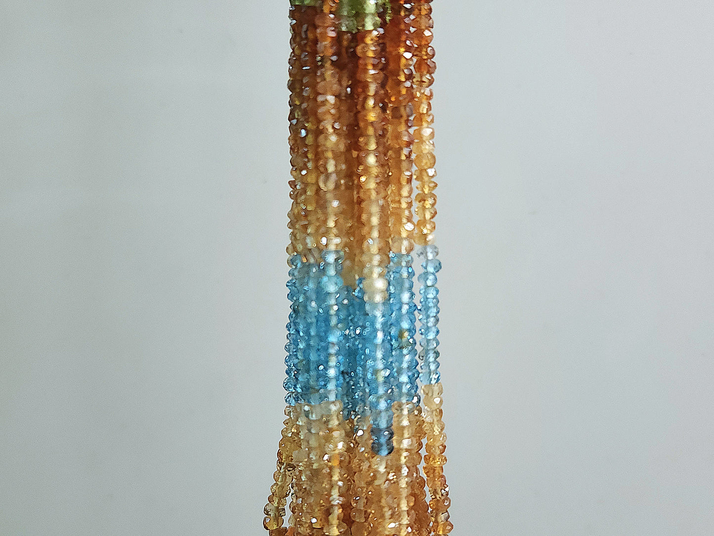 Natural Mix Semi Precious Faceted Rondelle Beads | Multi Gemstone Rondelle Beads