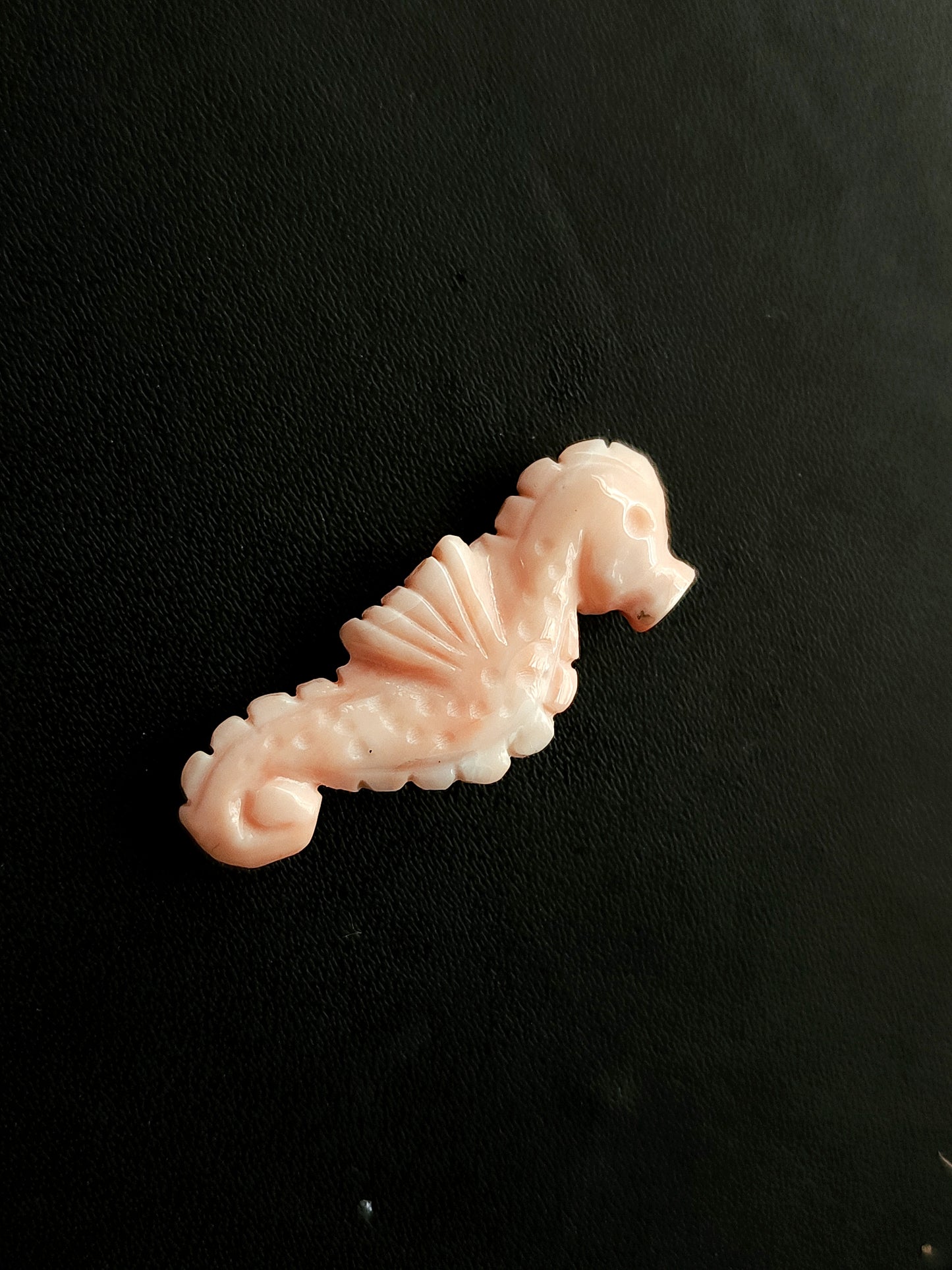 Genuine Coral Sea Horse Carvings | Natural Pink Japanese Coral Gemstone