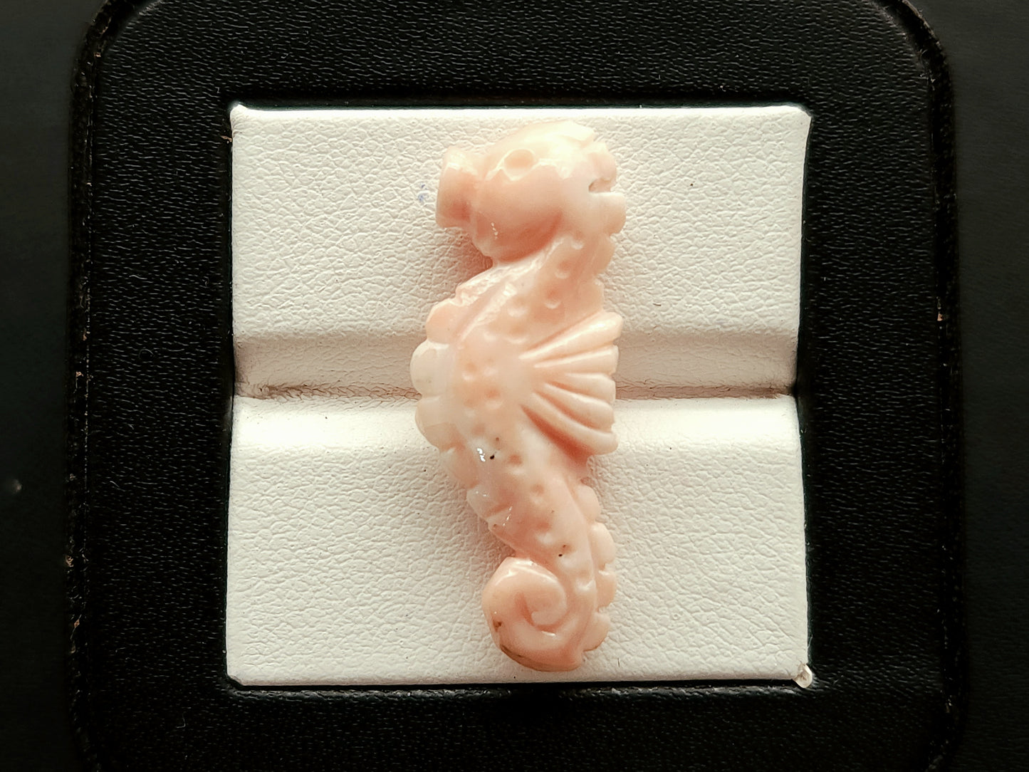 Genuine Coral Sea Horse Carvings | Natural Pink Japanese Coral Gemstone