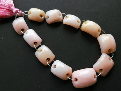 Natural Pink Opal Bridge Shape Beads