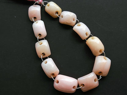 Natural Pink Opal Bridge Shape Beads
