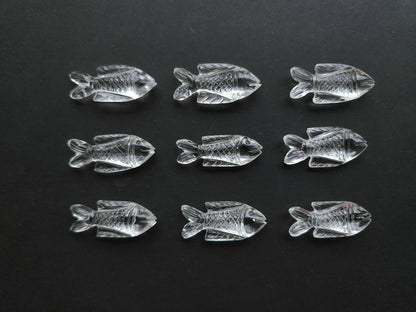 Natural Crystal Quartz Hand-Carved Fish | Fish Carvings