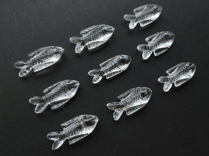 Natural Crystal Quartz Hand-Carved Fish | Fish Carvings