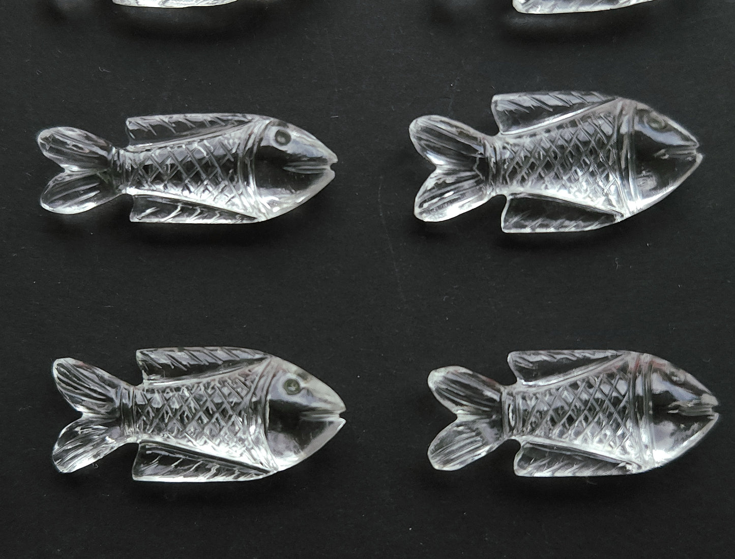Natural Crystal Quartz Hand-Carved Fish | Fish Carvings