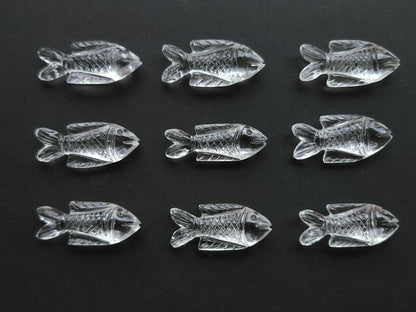 Natural Crystal Quartz Hand-Carved Fish | Fish Carvings