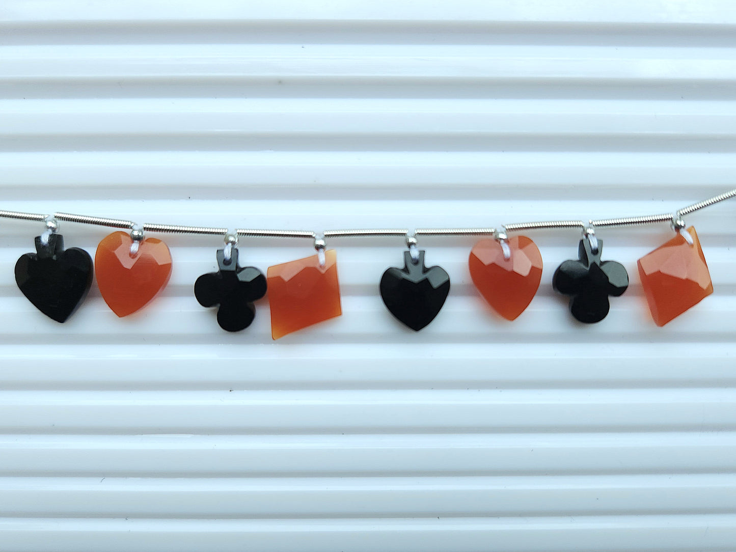 Natural Onyx Cards Suite Faceted Beads | Faceted Briolette